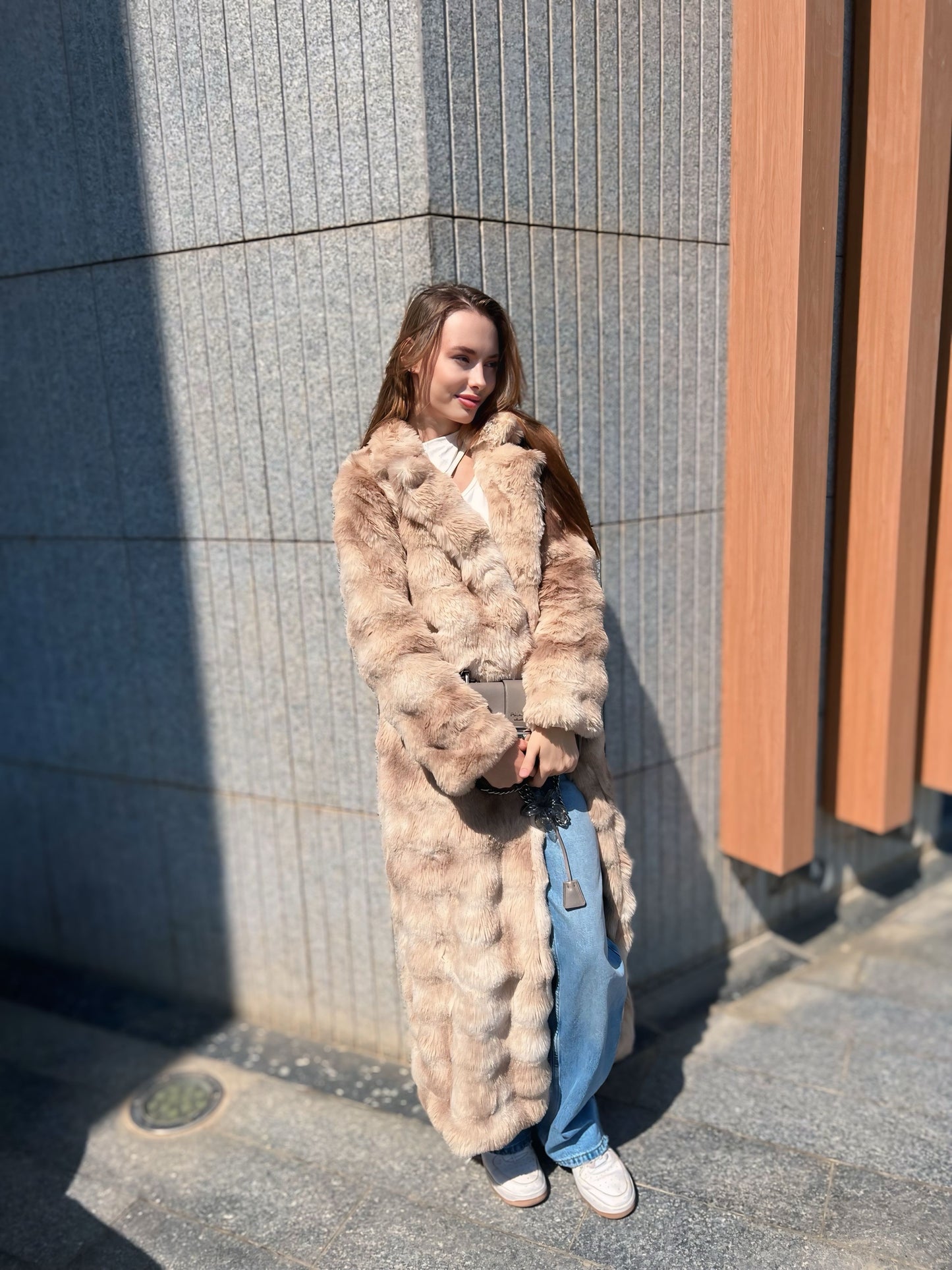 Alma Coat in Golden Beige