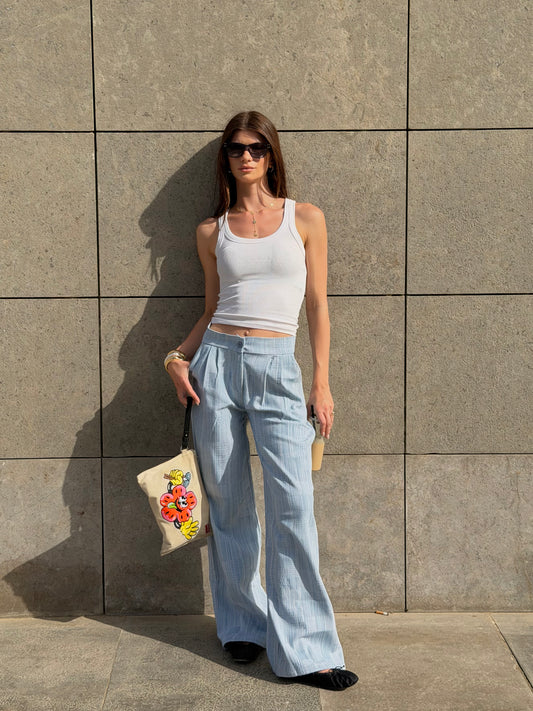 Sienna Pants in Light Blue